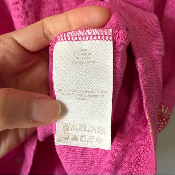 Boden Paulina Dress Shift Mini Pink Foil Pineapple US Size‎ 8R - Picture 5 of 5